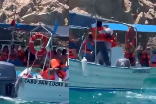 Turistas graban pelea entre  lancheros en Los Cabos