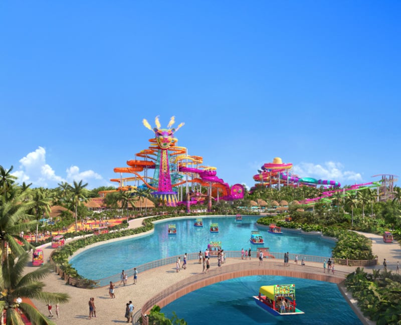 El nuevo parque acuático Perfect Day México abrirá en 2027 en la Costa Maya, al sur de Quintana Roo.