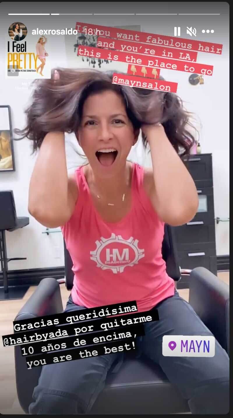 Alessandra Rosaldo se rejuveneció con un espectacular cambio de look