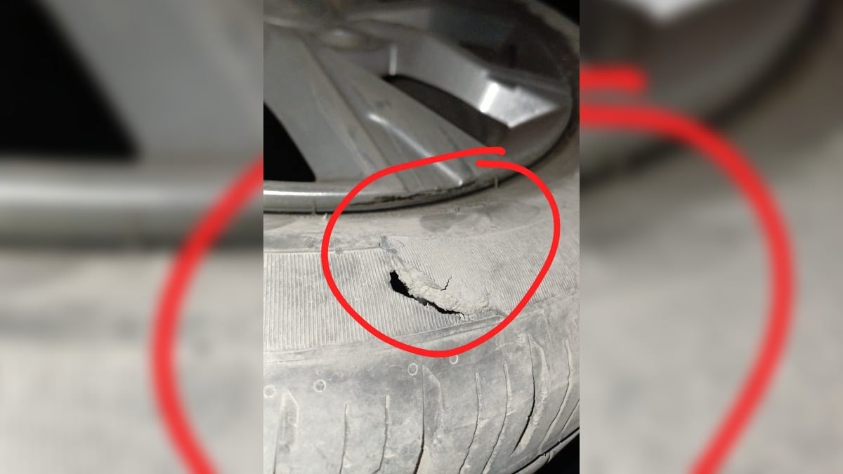 Las llantas quedan completamente agujeradas por el filo de las piedras.