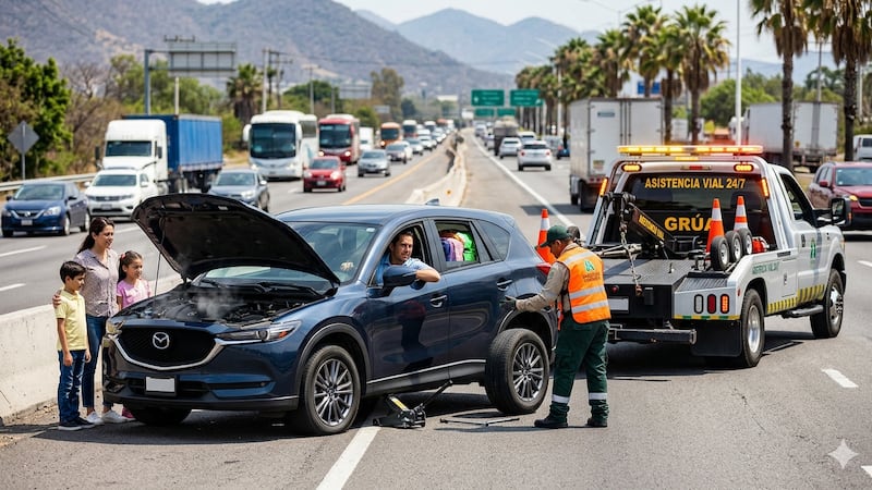 Asistencia vial sube 30% en Semana Santa: tips para viajar seguro en carretera