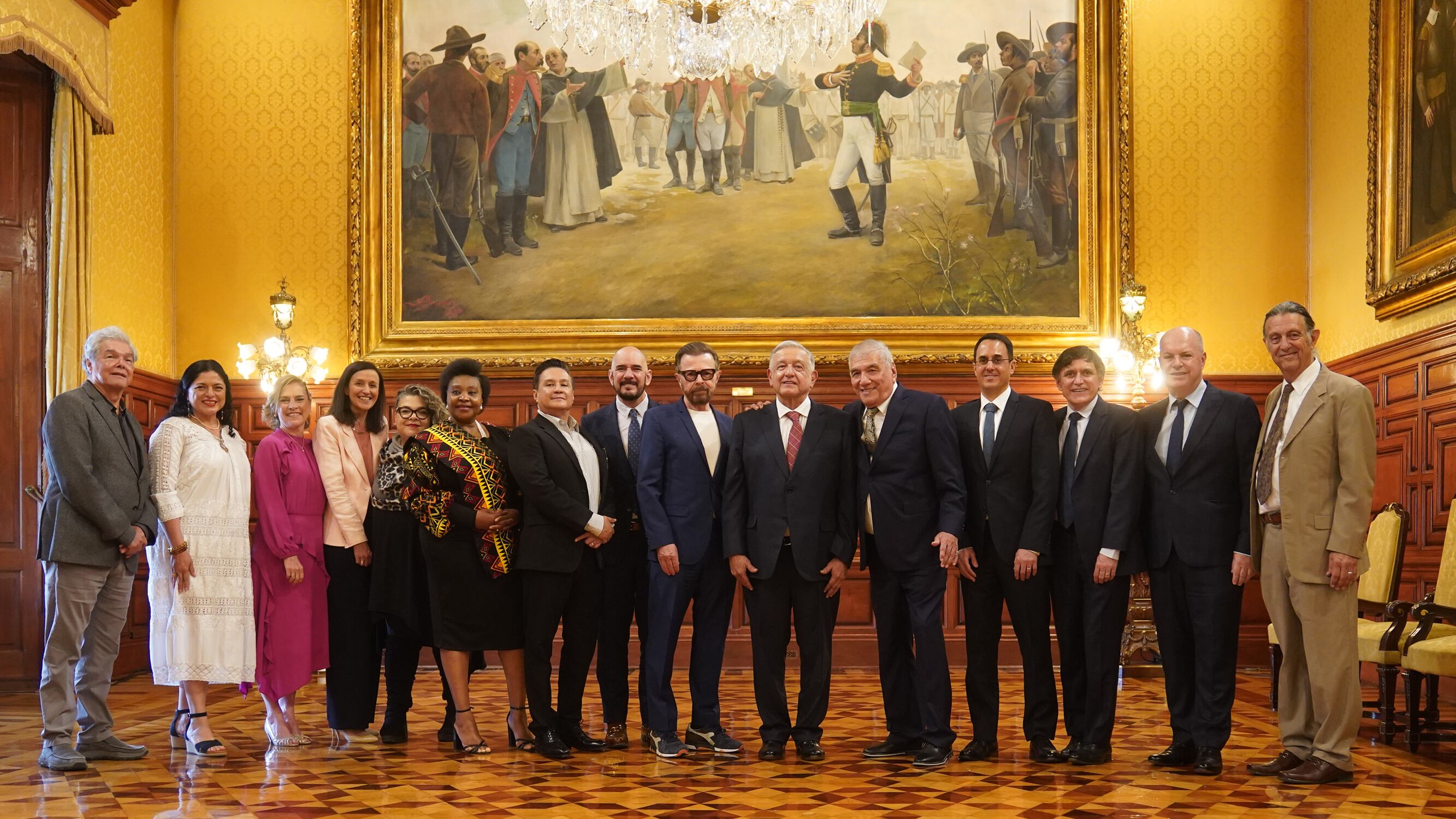 El presidente se reunió con Björn Ulvaeus, cofundador del grupo ABBA y legendario compositor