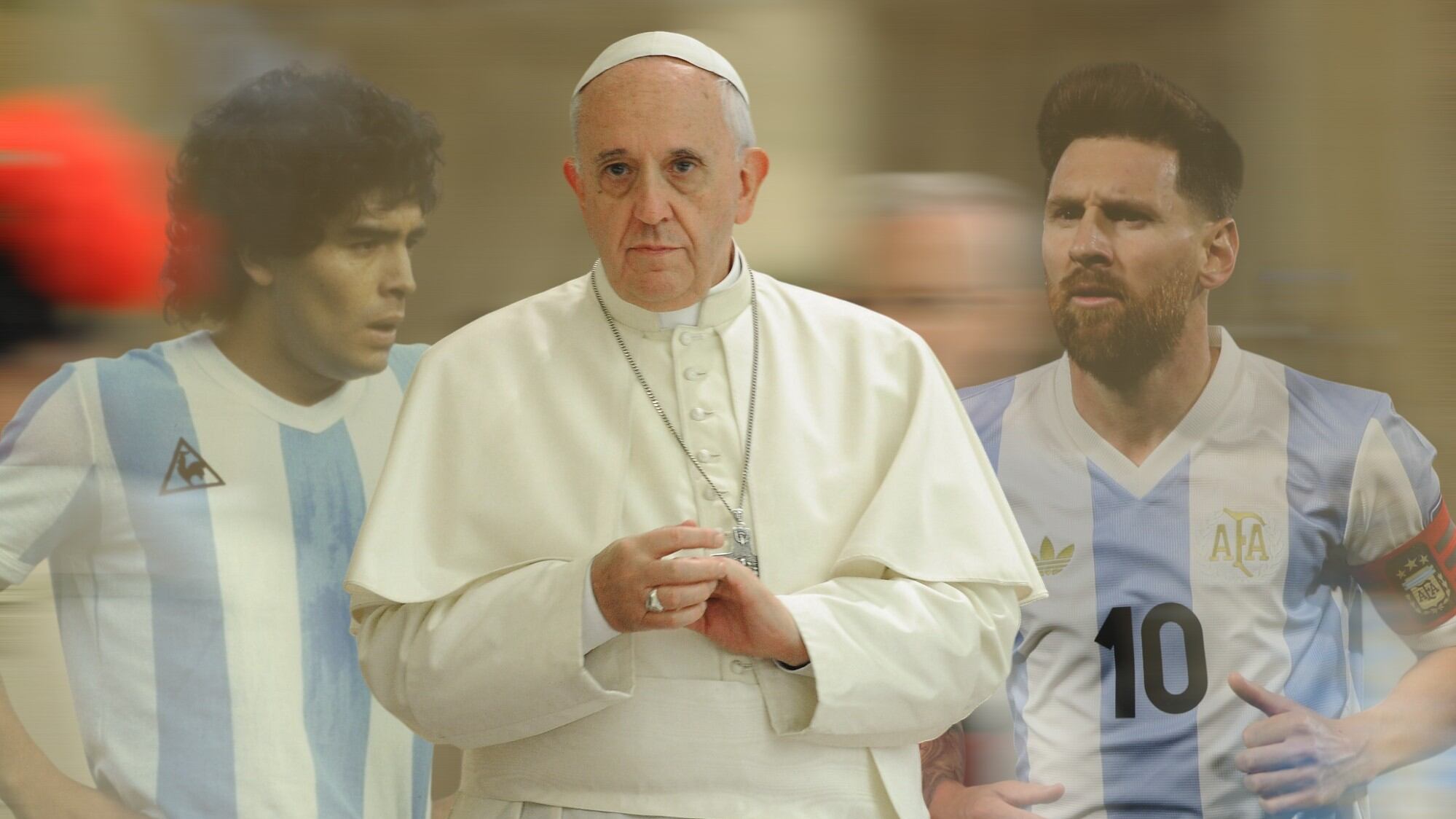 Papa Francisco elige entre Messi y Maradona
