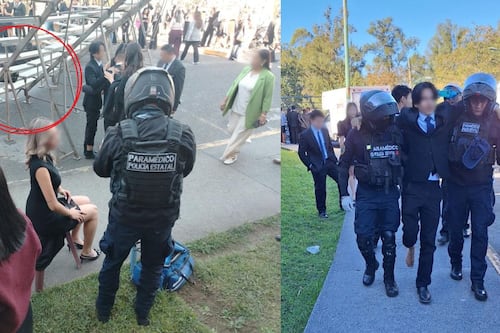 ¡Otra vez! Gradas colapsan durante foto de graduación; reportan 18 estudiantes heridos