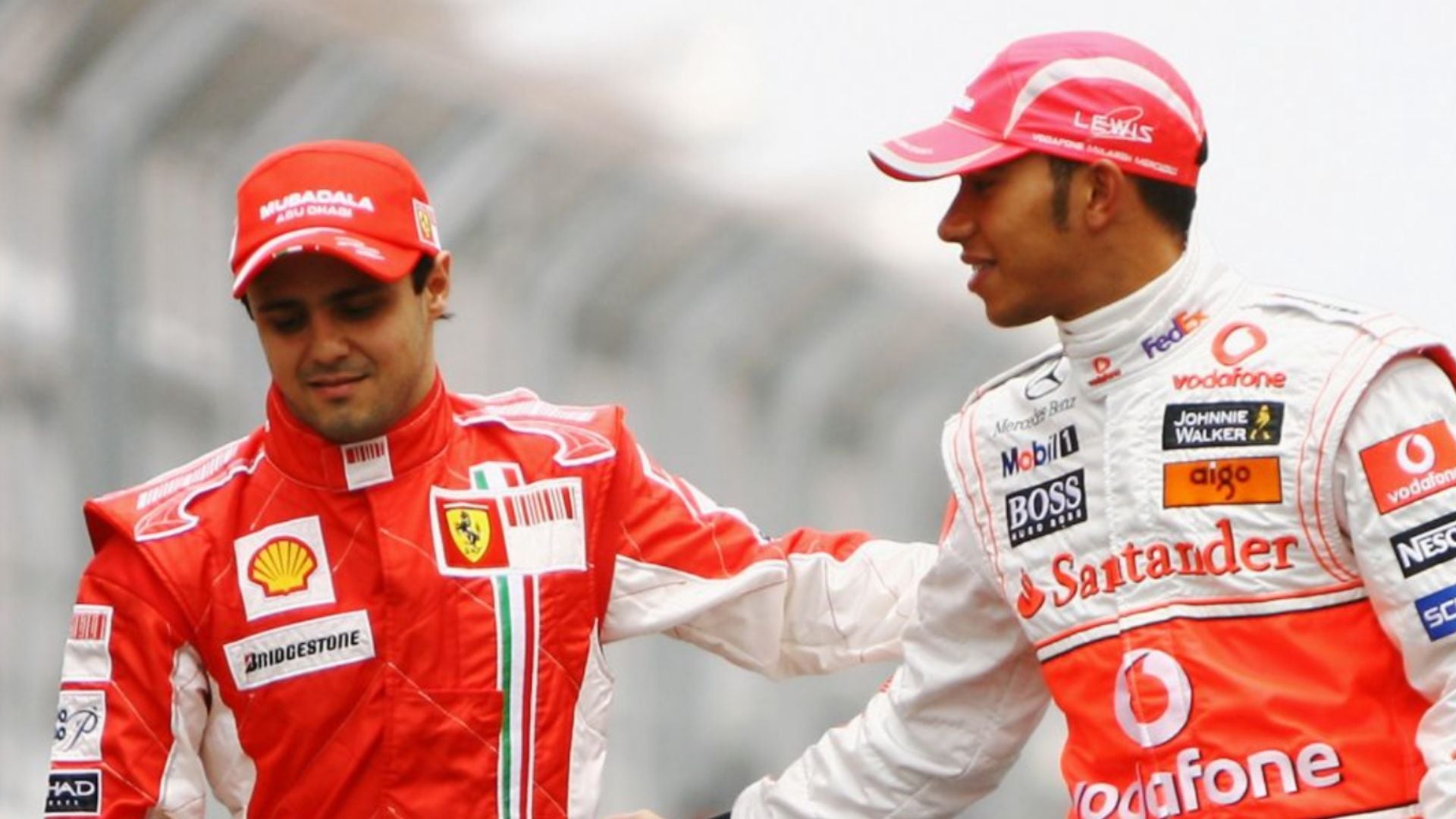 Felipe Massa y Lewis Hamilton