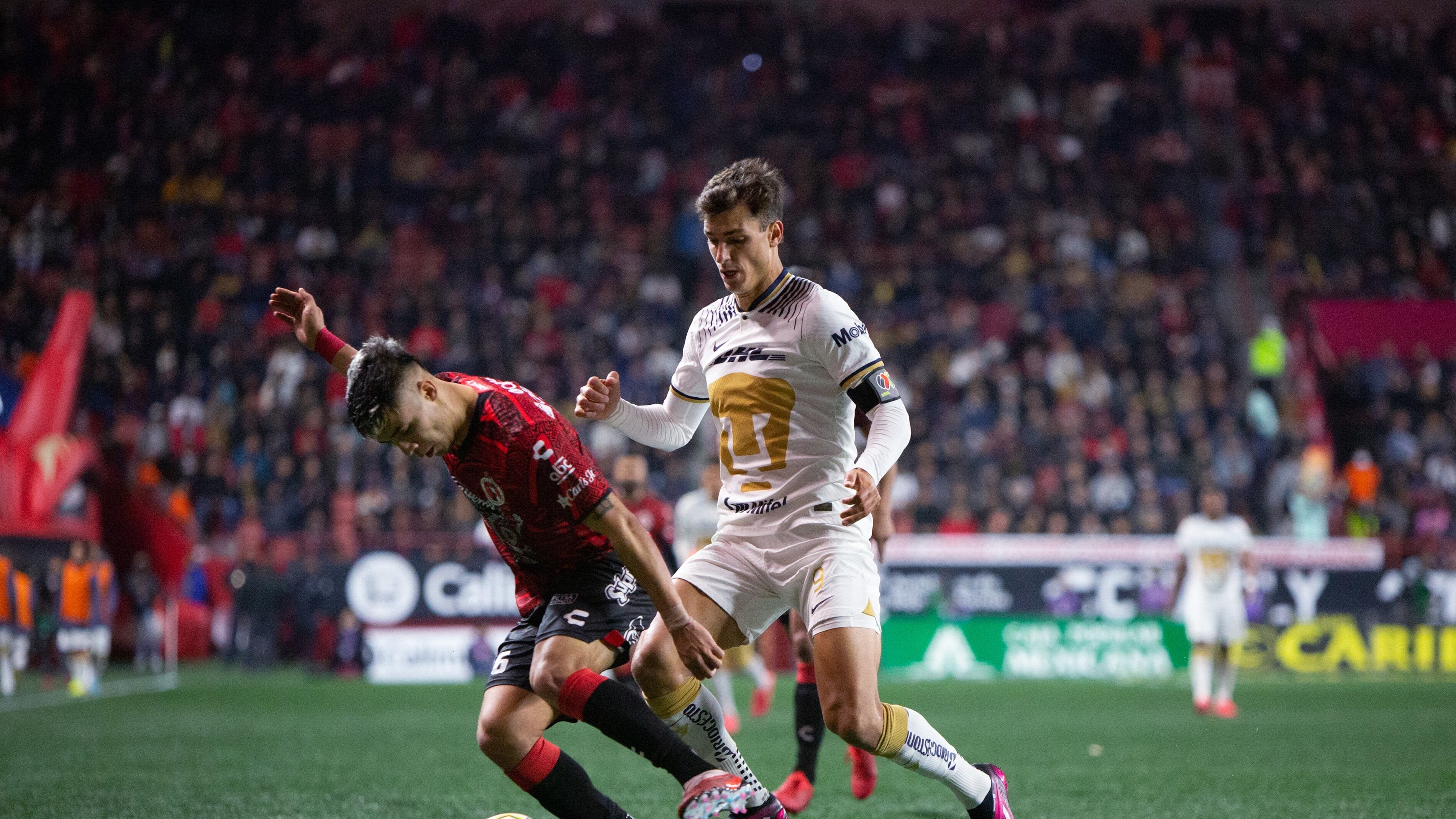 Pumas y Tijuana han empatado en tres de sus últimos cinco enfrentamientos.