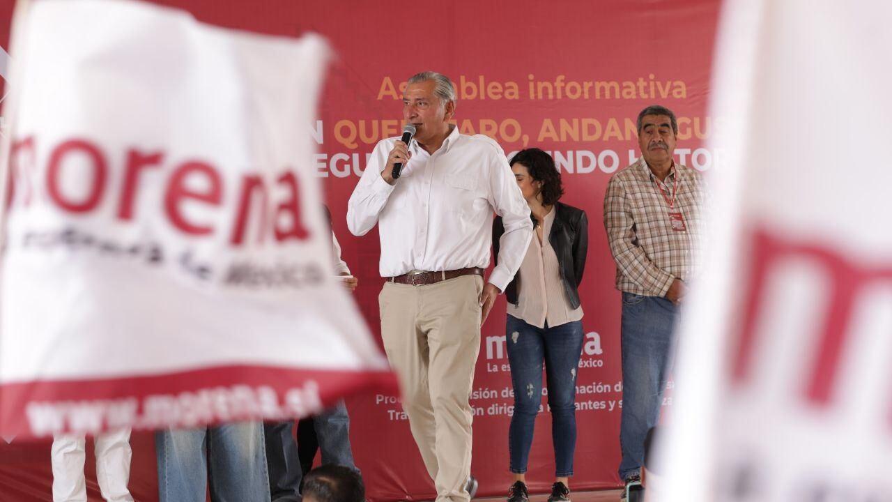 Al extitular de Segob le llovió en sus dos eventos en la entidad. (Cortesía)