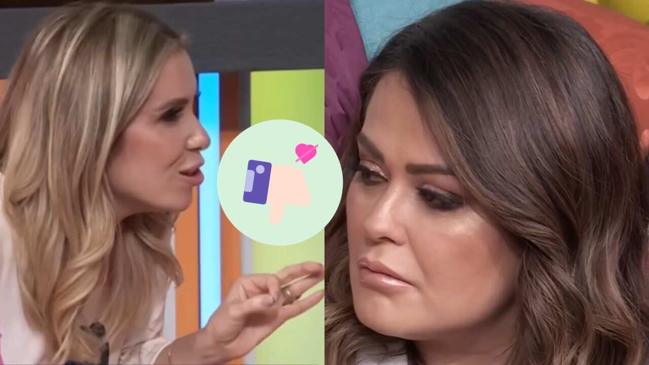 Las conductoran dejaron de seguirse en la red social tras el enfrentamiento que tuvieron en el programa.