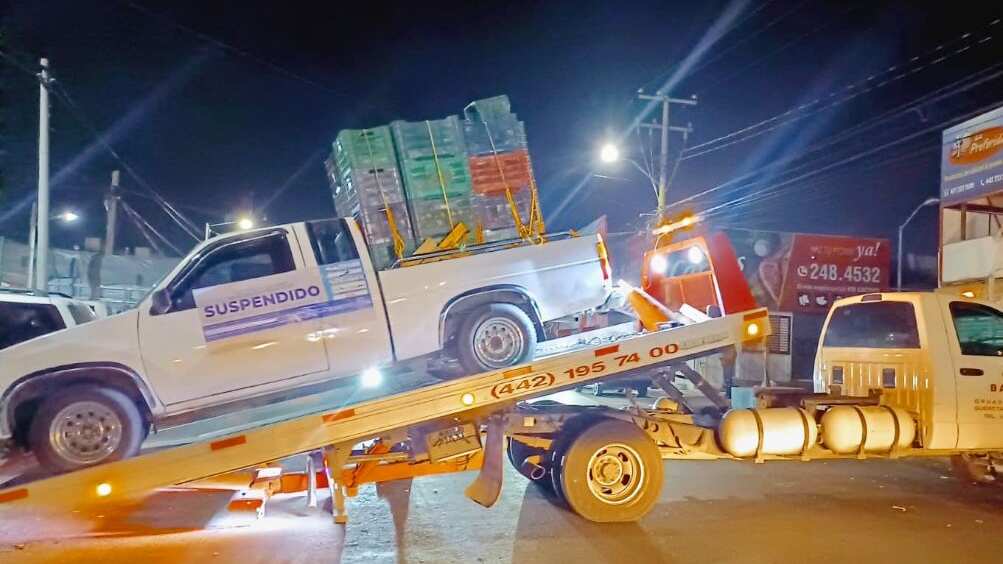 Autoridades del estado aseguraron cuatro mercancías durante el operativo.