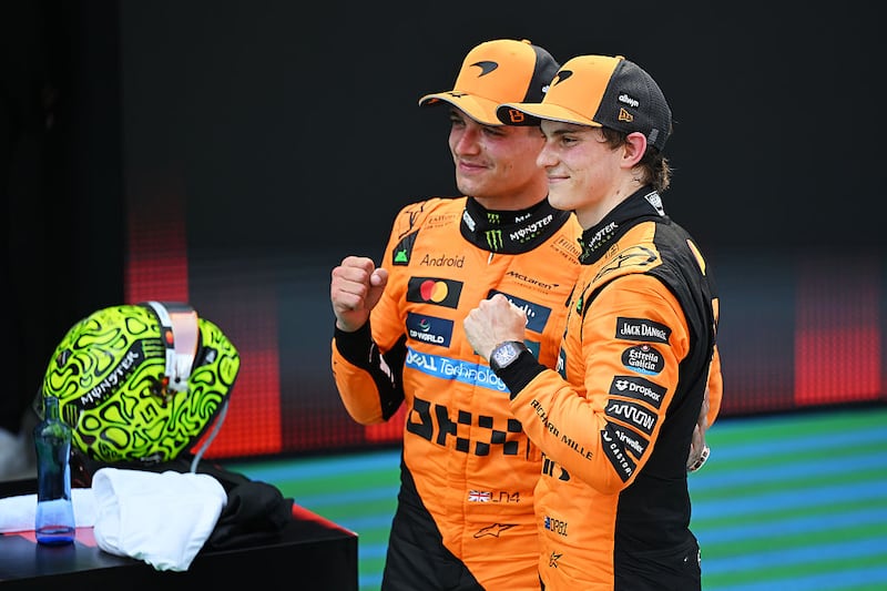 Oscar Piastri y Lando Norris