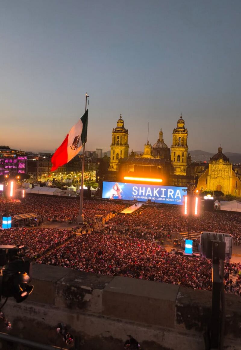 Shakira concierto gratuito Zócalo