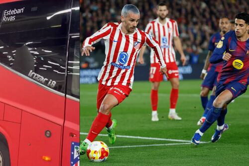 ¡Violencia en la Copa del Rey! Radicales culés apedrean el autobús del Atlético
