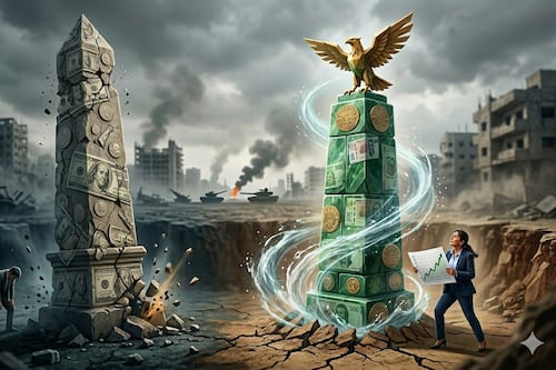 Dólar afloja y el peso gana; guerra no suelta al mercado