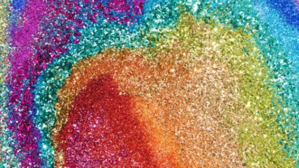 Diamantina o purpurina.