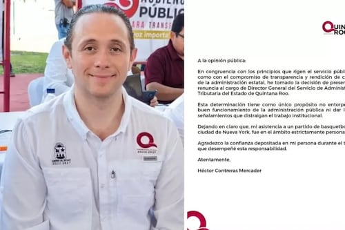 Renuncia director del SAT de Quintana Roo tras acudir a Finales de la NBA