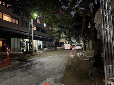 Enormes baches convierten calles de Polanco en una 'zona de guerra'
