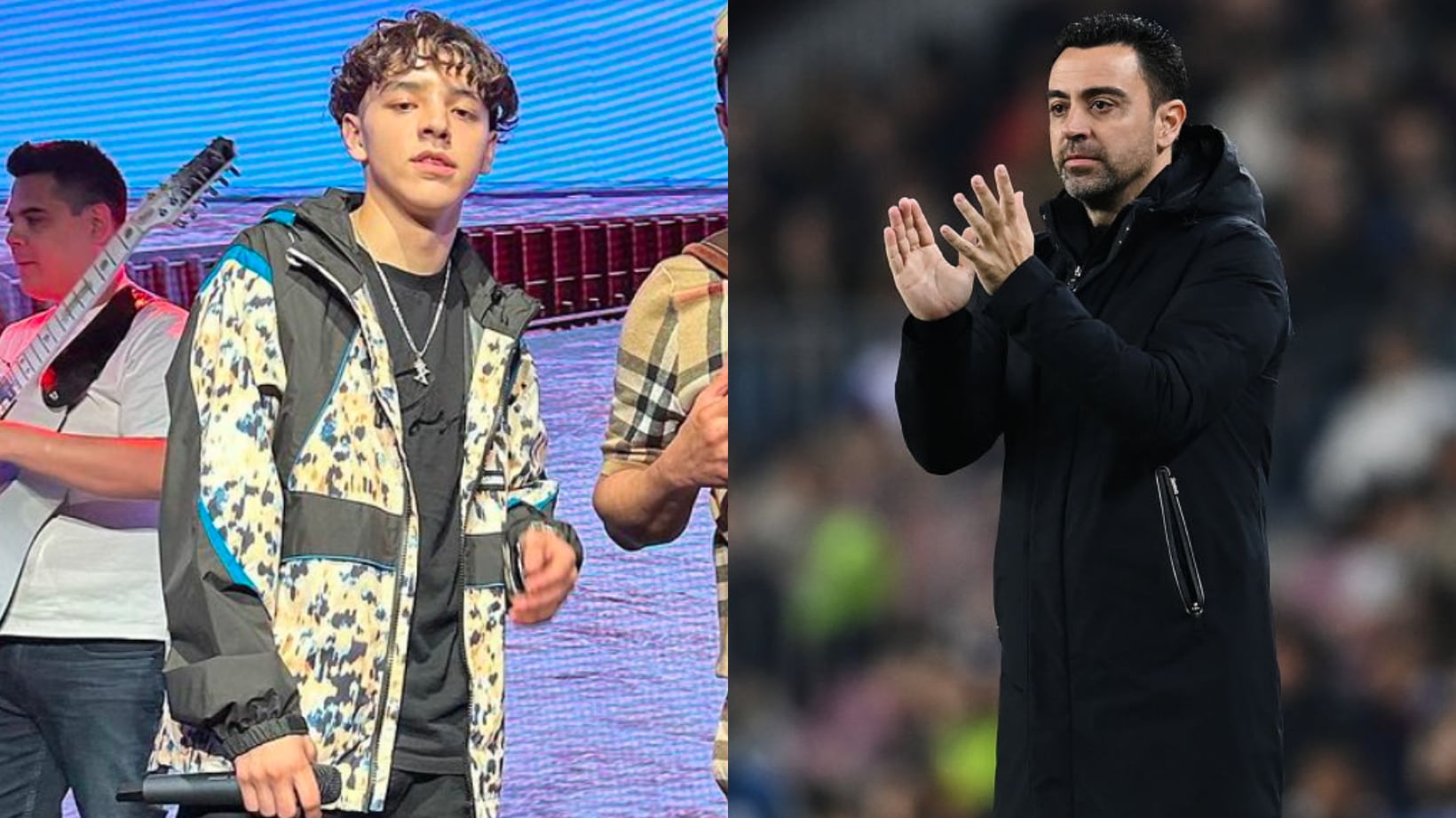 Xavi Hernández elogió al cantante mexicano Xavi.