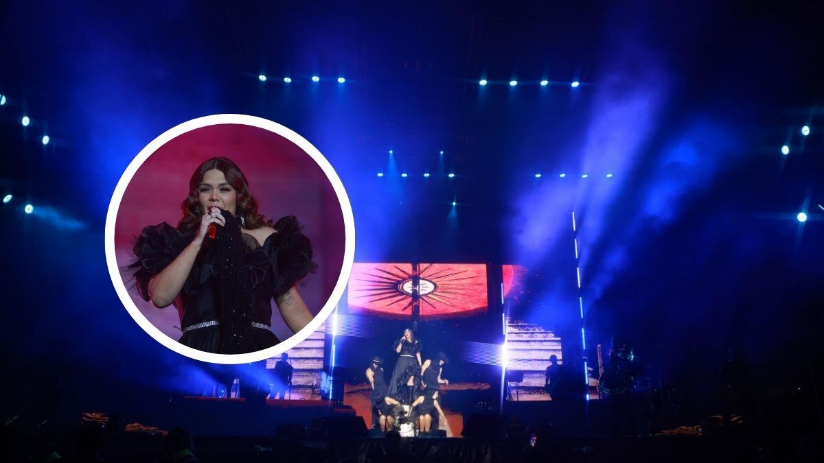 Yuridia en la Feria de León.