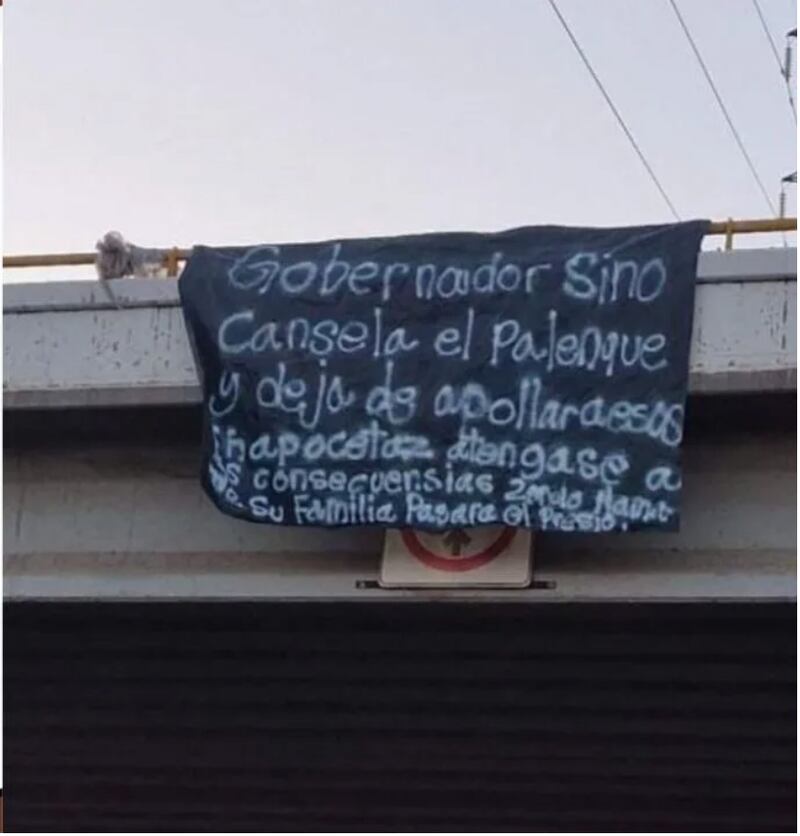 Narcomanta en Sinaloa