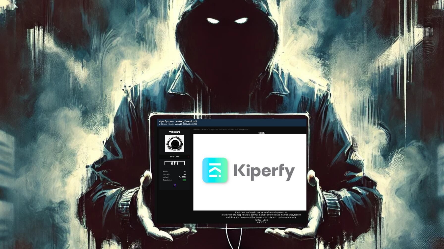 Contraseñas sin cifrar, transacciones bancarias y datos fiscales de Kiperfy fueron publicados por un hacker en foro de alta peligrosidad.