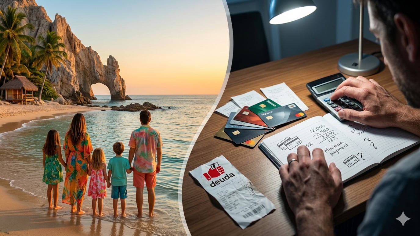 Más de 26.5 millones de tarjetas circulan en México; sin planeación, el saldo revolvente puede durar más que las vacaciones.