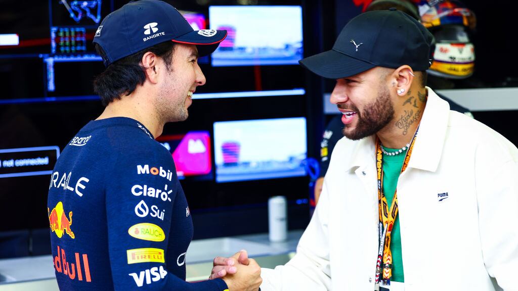 Sergio Pérez y Neymar