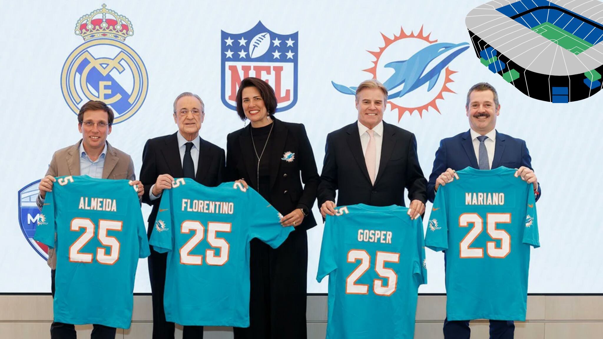 Dolphins jugará en el estadio del Real Madrid