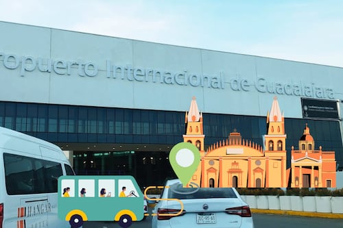 ¿Cuál es el costo y cómo funciona el shuttle del Aeropuerto de Guadalajara al Centro Histórico?
