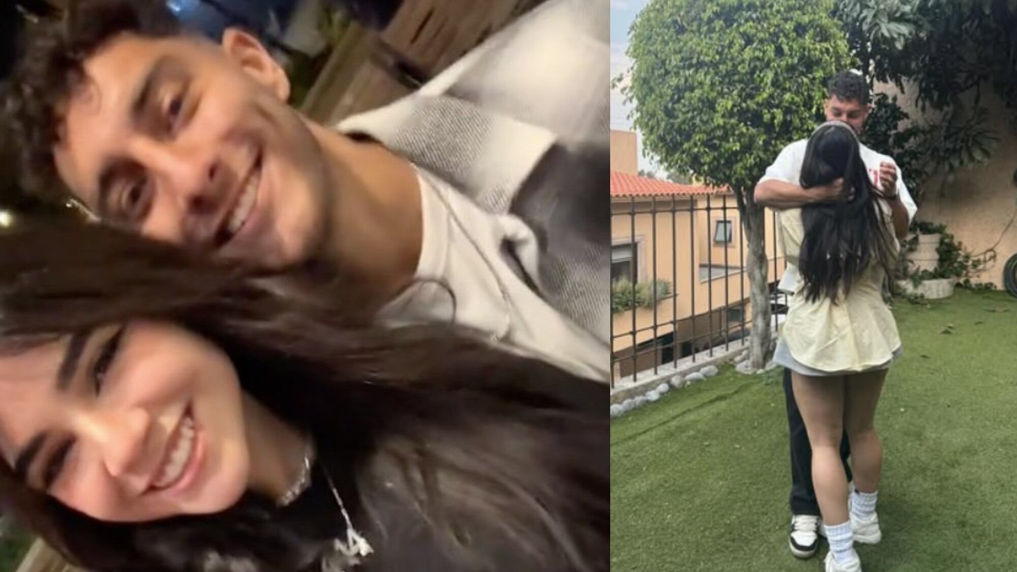 Alana y Cáceres adoptan perrito