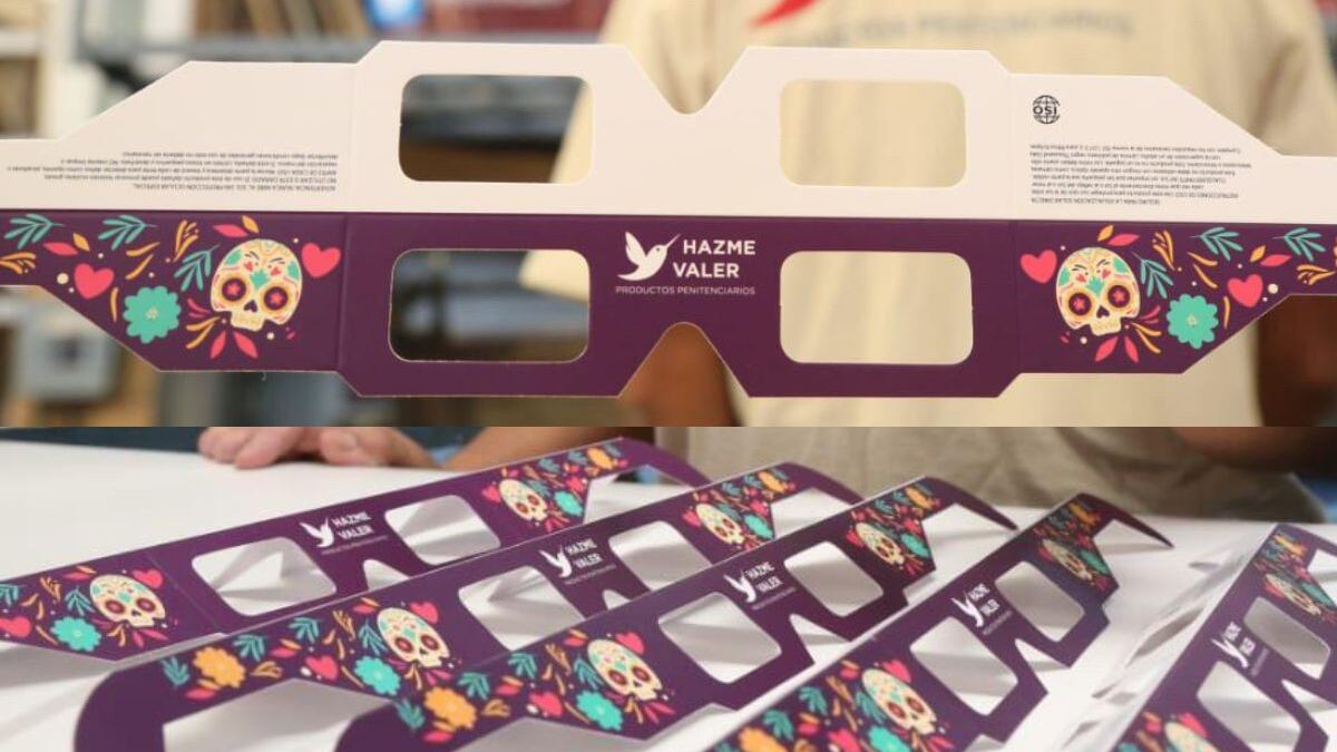 Lentes para ver el eclipse solar.