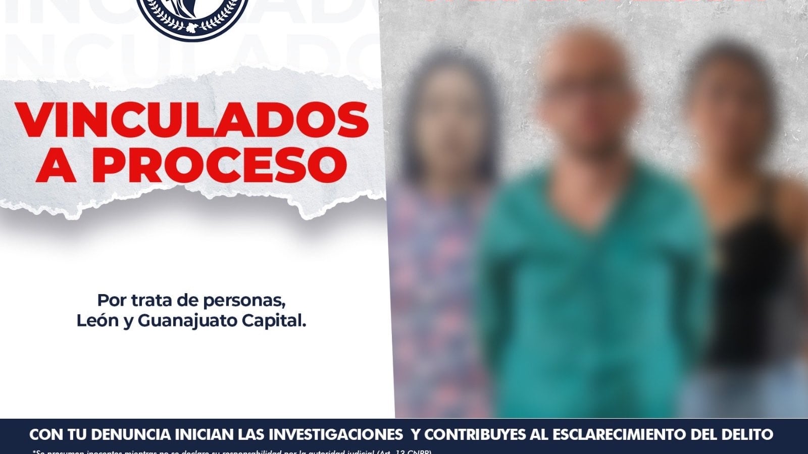 La Fiscalía de Guanajuato informó que la Operación LesnaH derivó del intercambio de información con instancias federales e internacionales para investigar un caso de trata de personas.