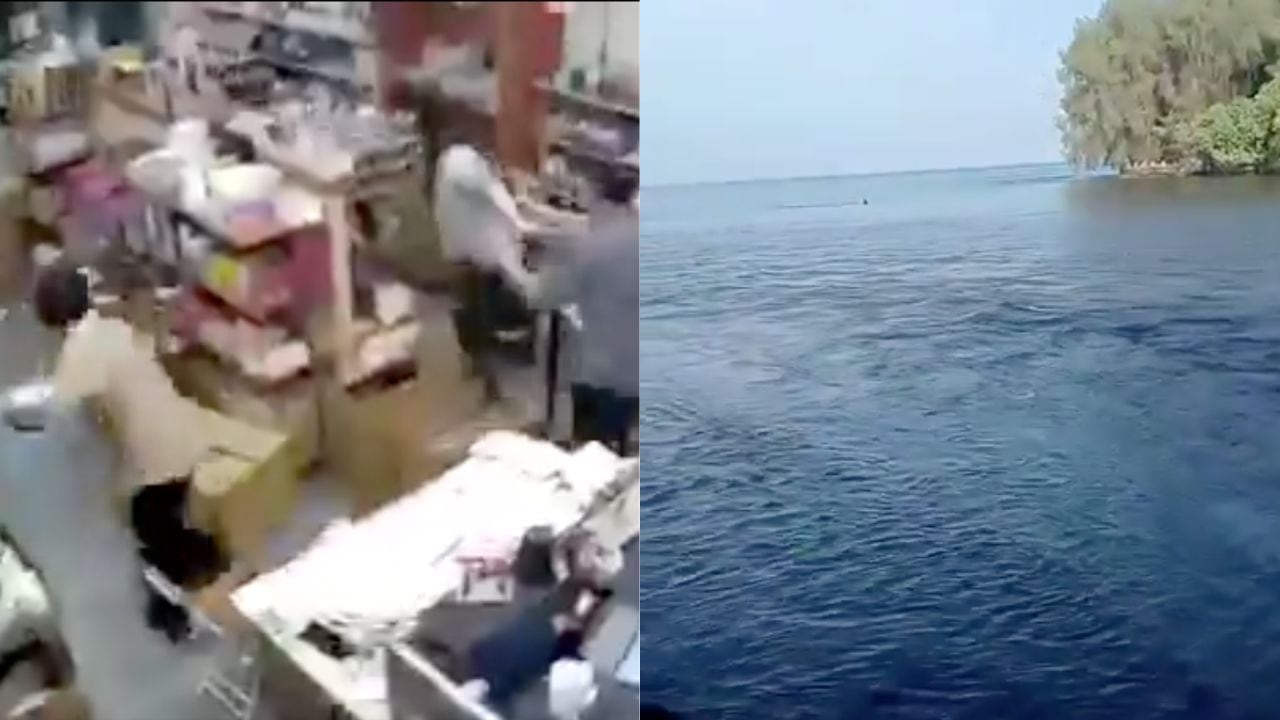 Videos del terremoto en Indonesia