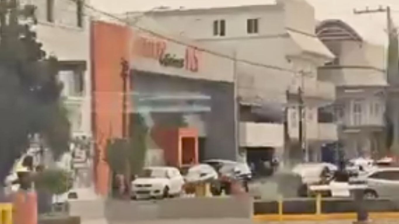 Balacera en zona de bancos en Puebla
