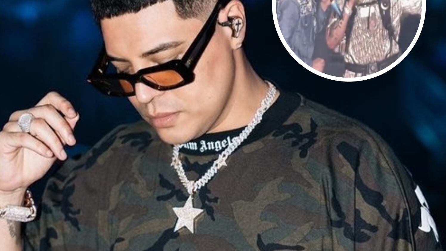 El vocalista del Grupo Firme sorprendió con un detalle especial durante su concierto en Monterrey.