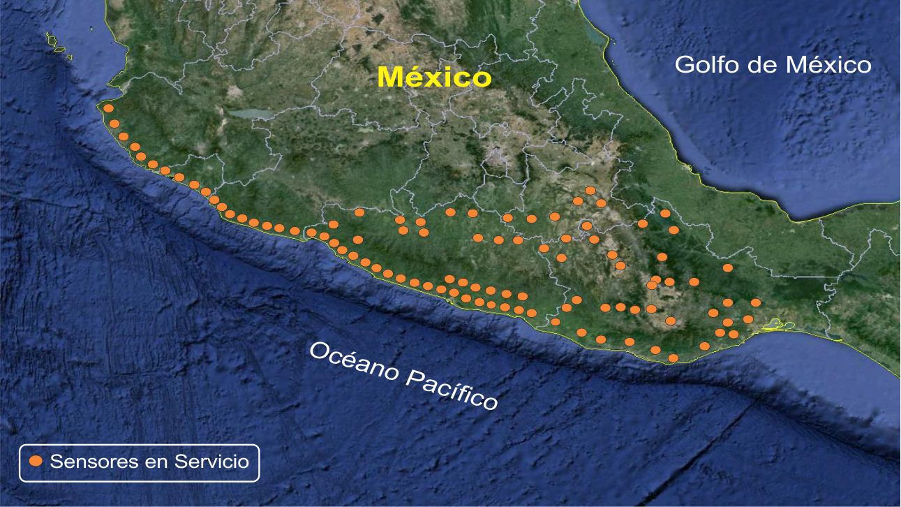 Sensores alerta sísmica México