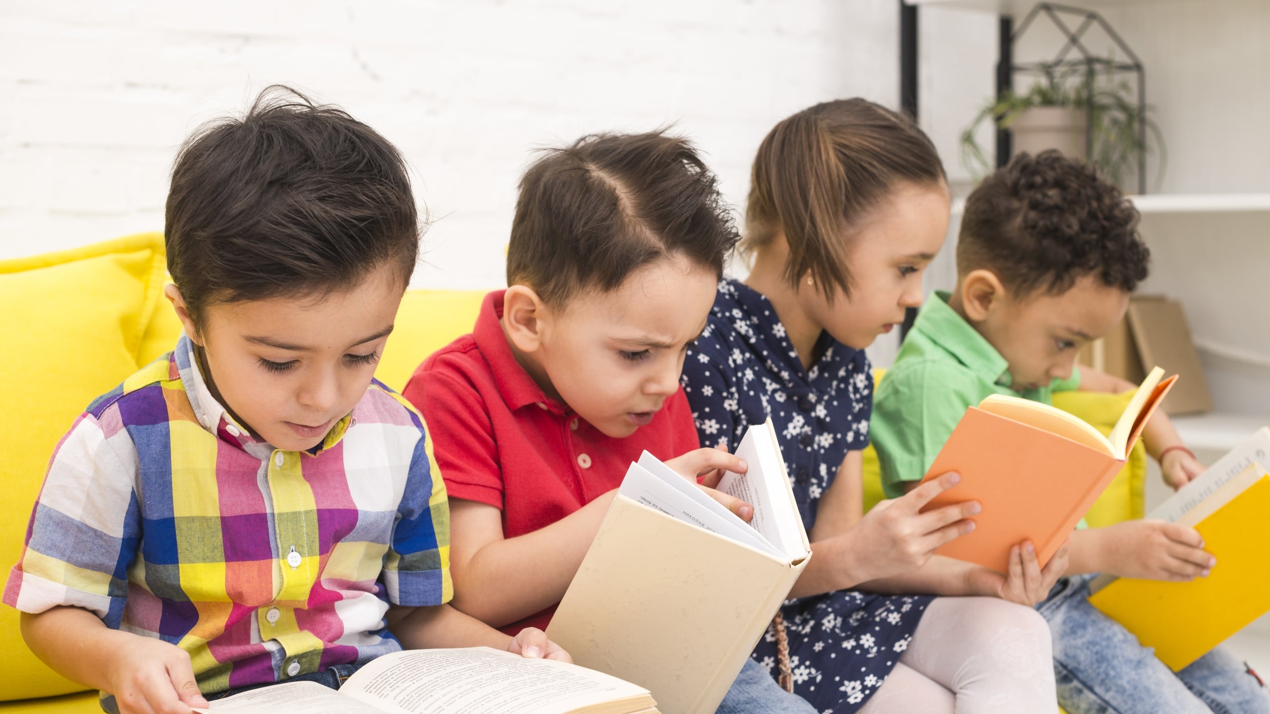 Niños y los libros