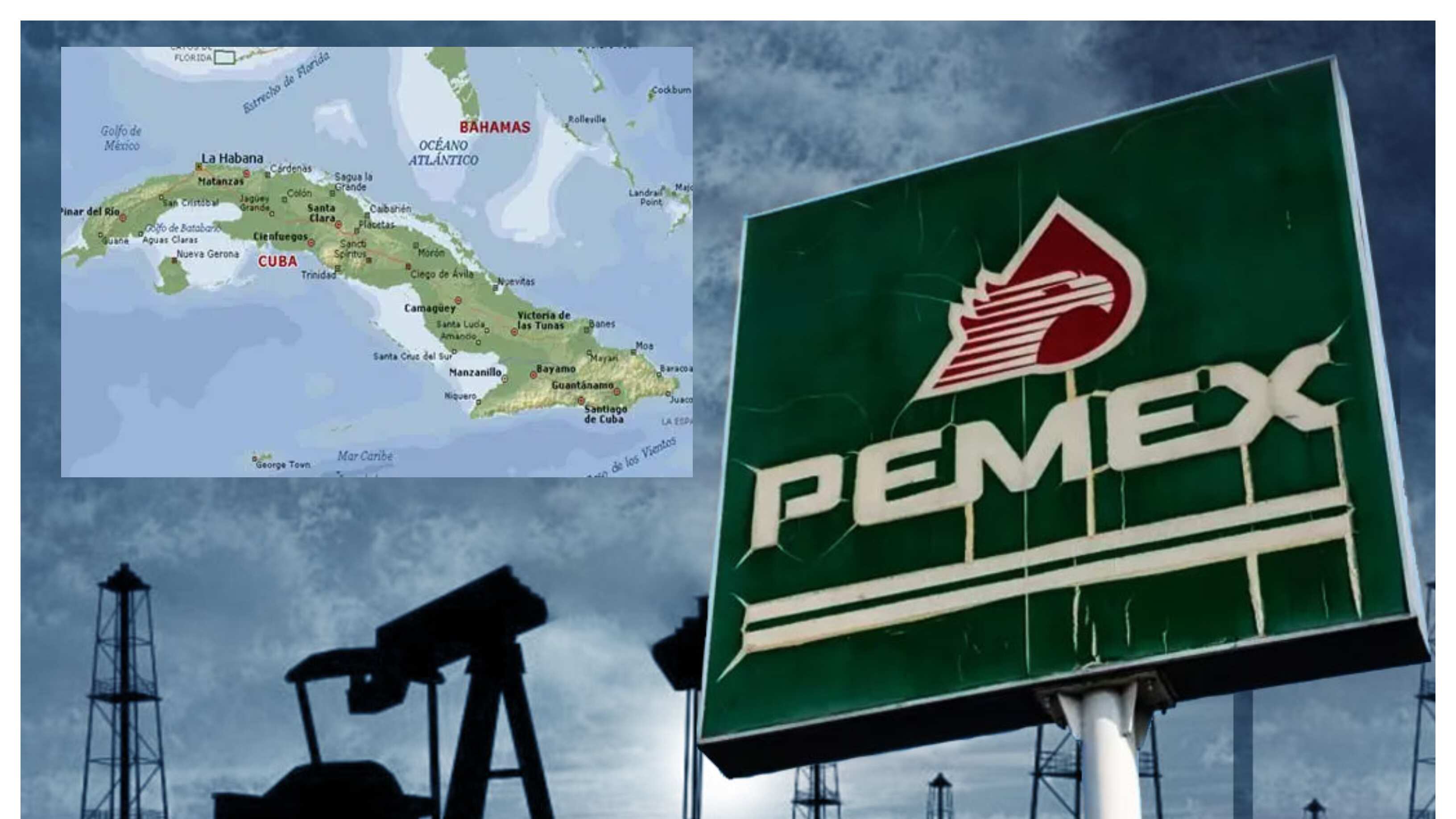 Pemex dona petróleo a Cuba