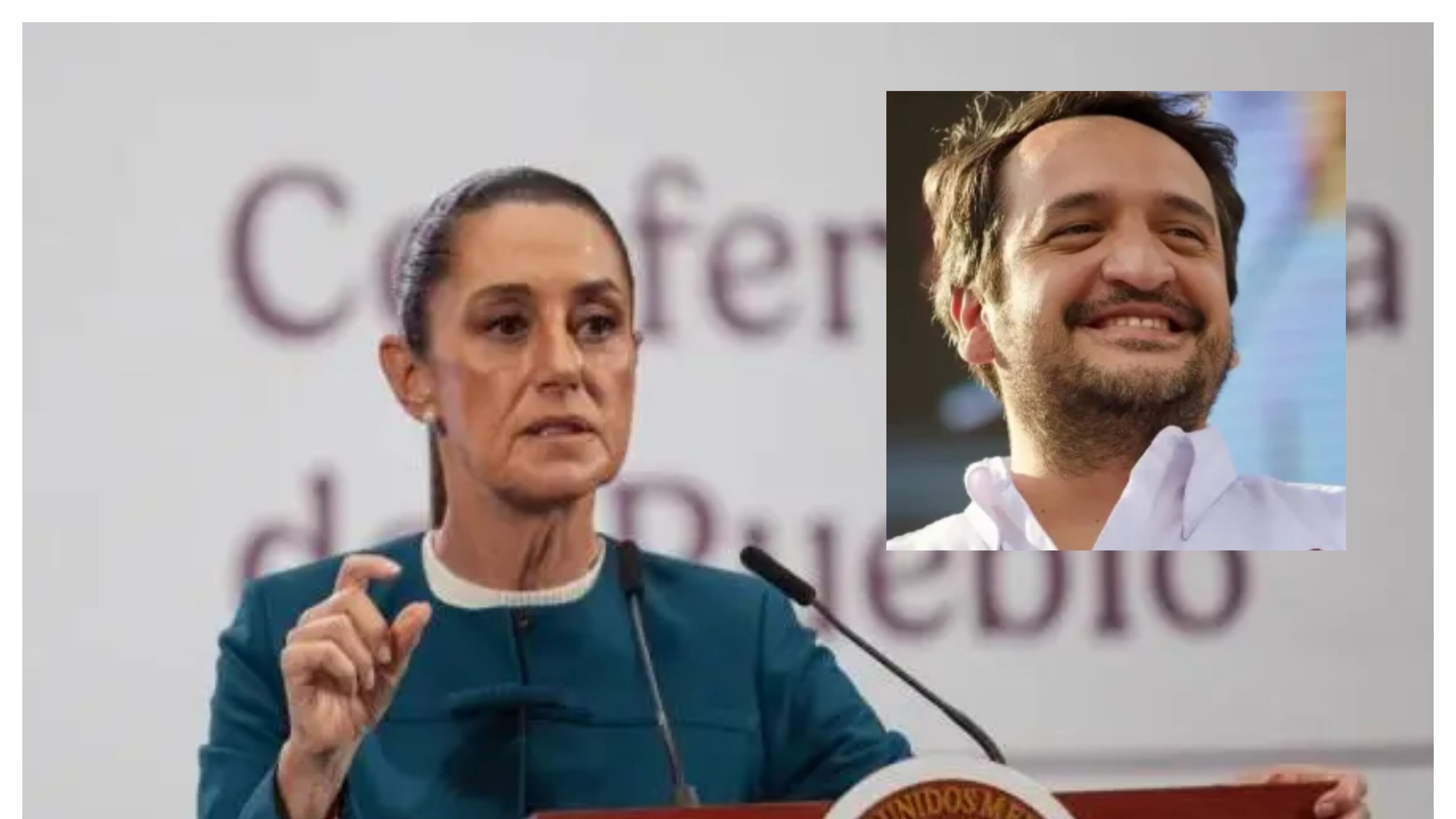 Claudia Sheinbaum y Andy