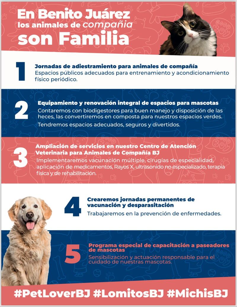 Benito Juárez animales de compañia