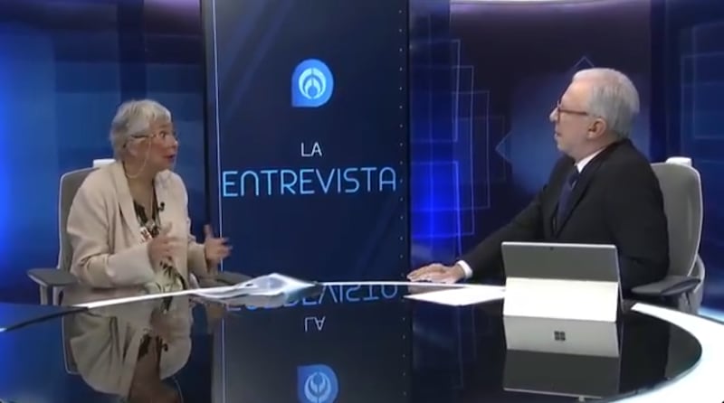 Olga Sánchez Cordero en entrevista