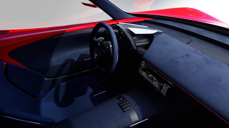 Interior de auto conceptual