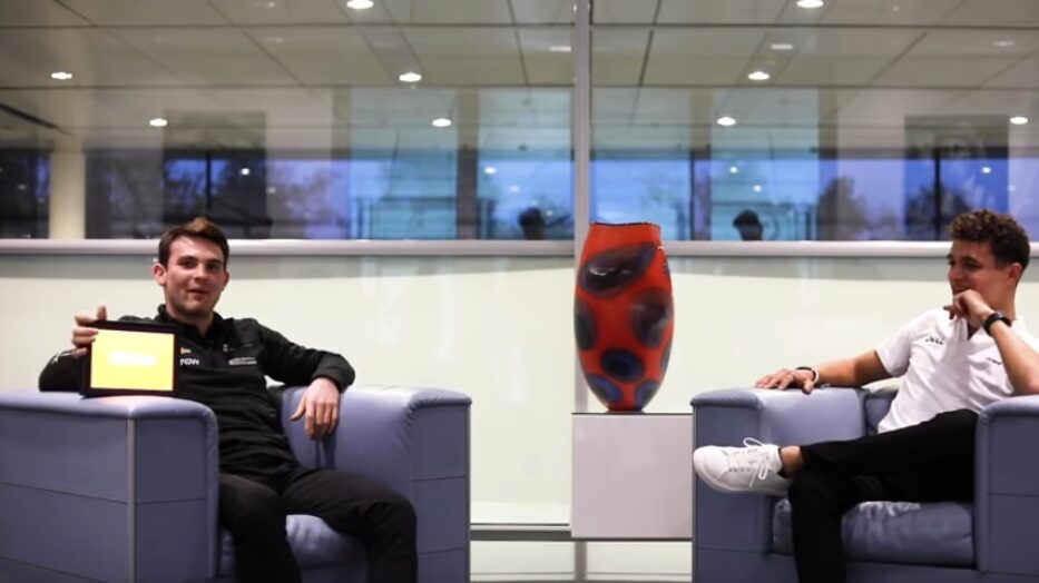 Previo al GP de la CDMX, el mexicano Patricio O’Ward le dio clases de español al británico Lando Norris, piloto de McLaren