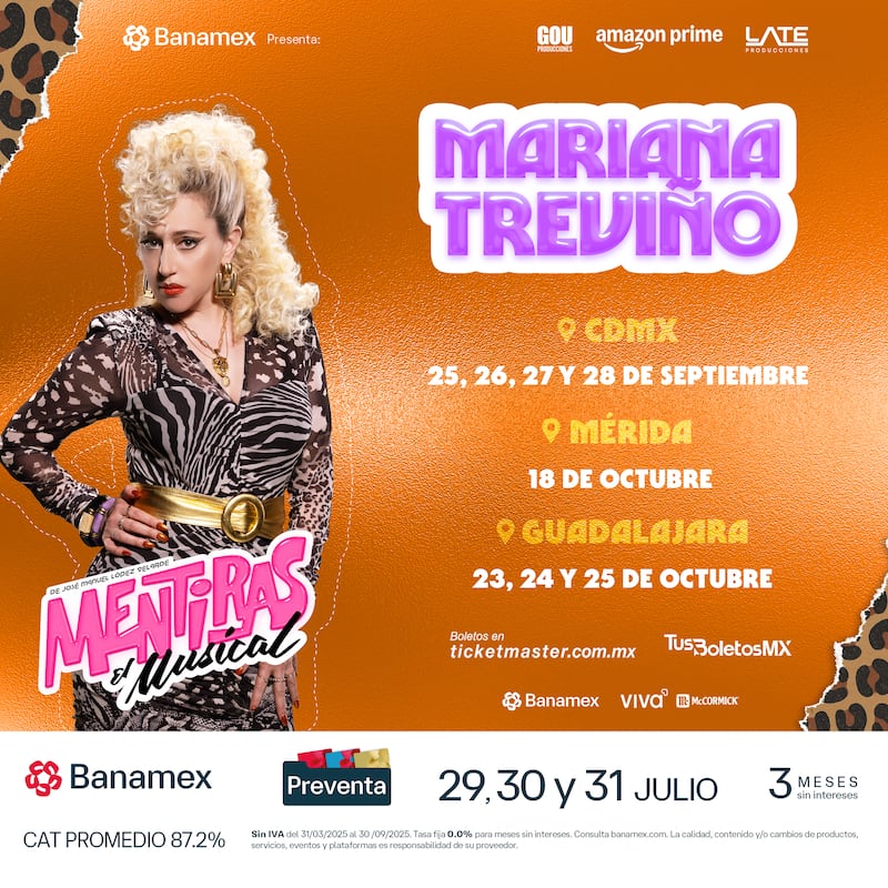 Mariana Treviño regresa como Lupita a ‘Mentiras: El Musical’