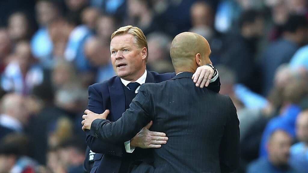 Pep Guardiola celebra que Ronald Koeman se quede en el Barcelona
