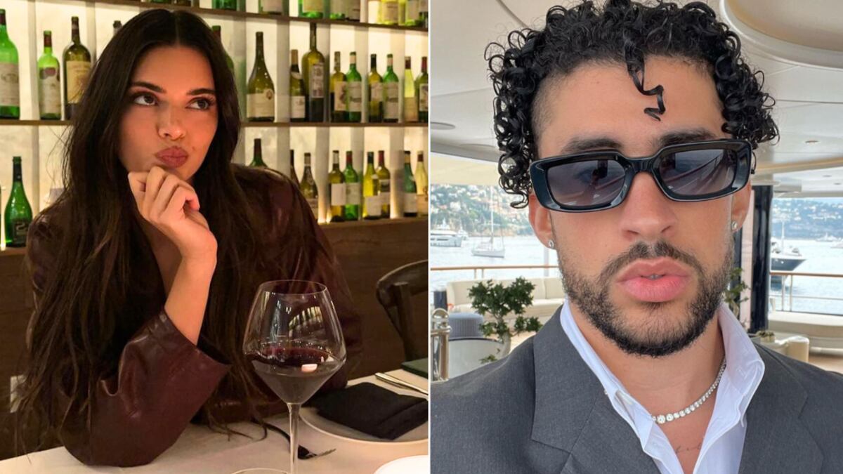 Kendall Jenner ocupó un vestido negro de impacto durante su cena de Navidad ¿Dedicado a Bad Bunny?