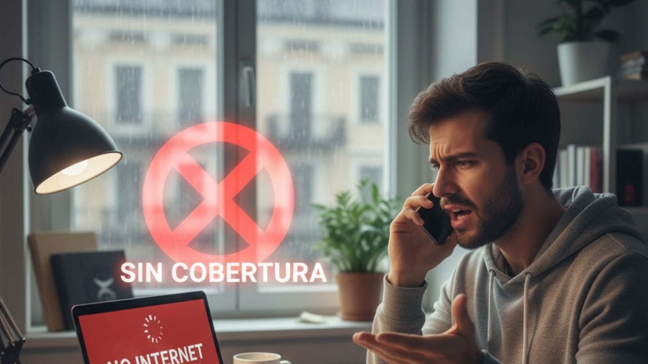Sin cobertura de internet