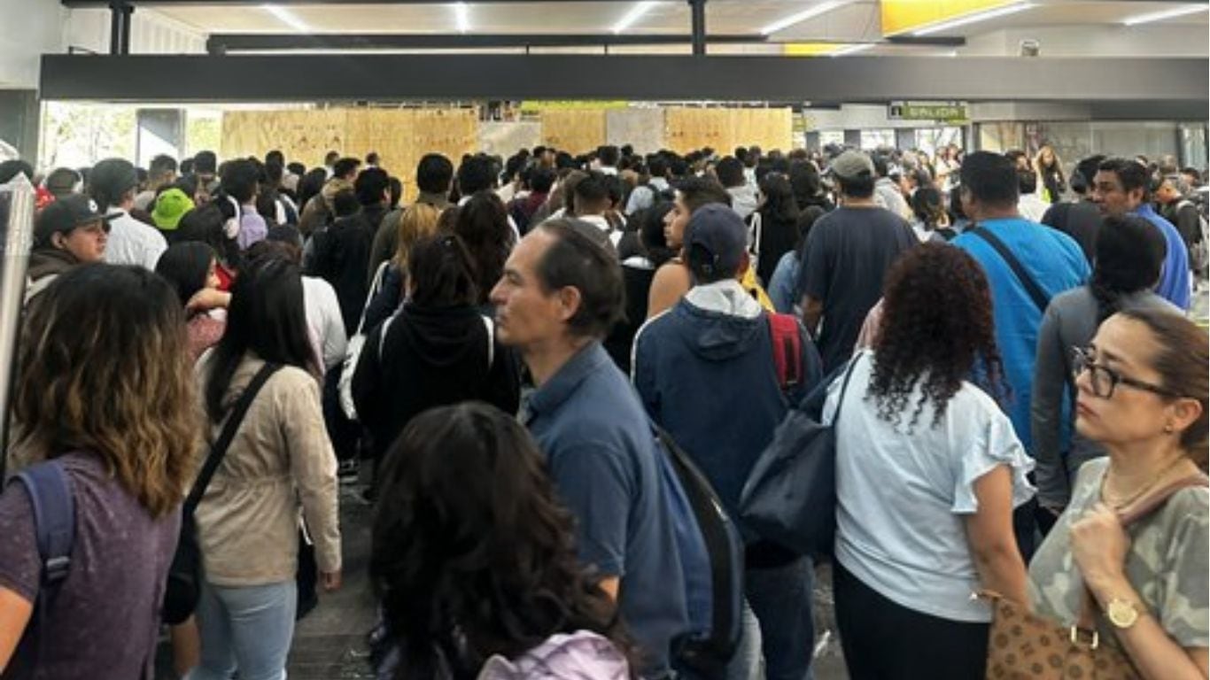 Altísima demanda en el Metro de la CDMX