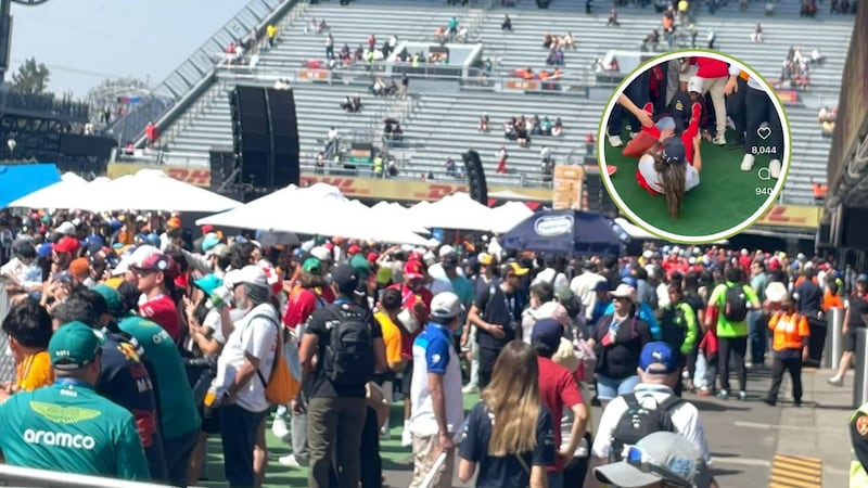 Aficionados protagonizan brutal pelea en el Gran Premio de México 2025