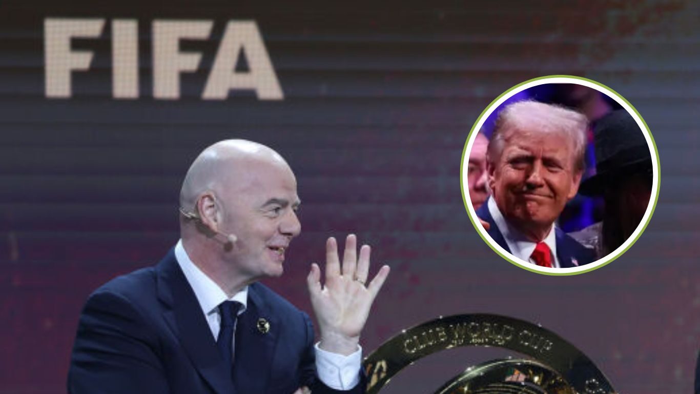 Infantino y Donald Trump