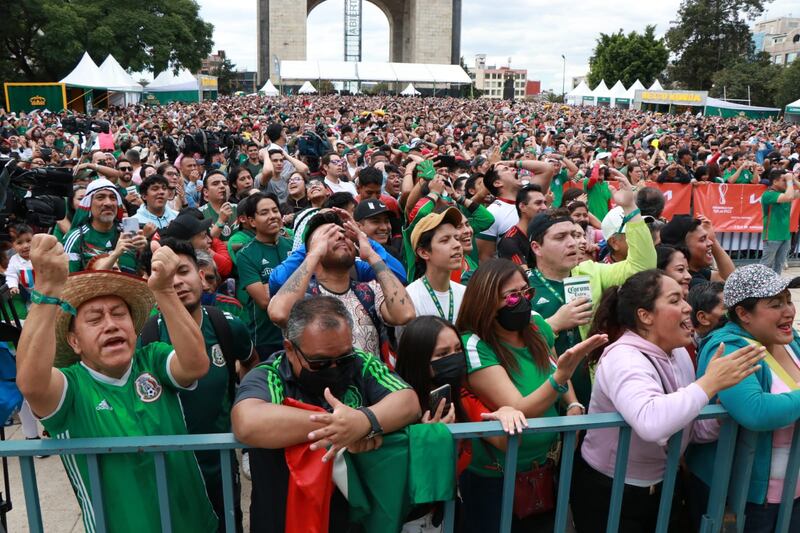 Así se vive el Arabia Saudita contra México en el Fan Fest
